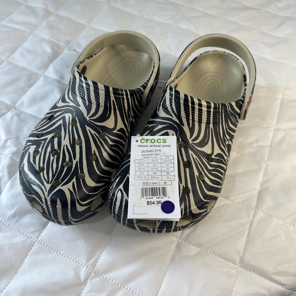 Crocs Men's and Women's Shoes - Classic Animal Remix Slip On Size M8/W10